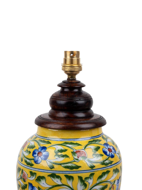 Blue pottery Handiya Table Lamp (Without Shade)